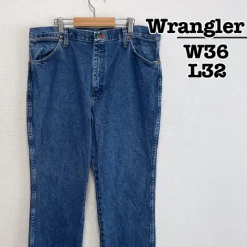 Wrangler 936GBK 데님 팬츠 블루 W36 L32 멕시코제