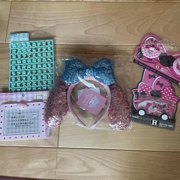 마이멜로디 머리띠, 배지, 스티커, 카드 참 세트