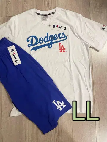 MLB 다저스 티셔츠 반팔 하프 팬츠 셋업 상하의 LL