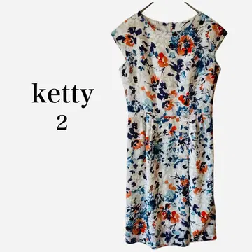 ketty 슬리브리스 원피스 꽃무늬 2 사이즈