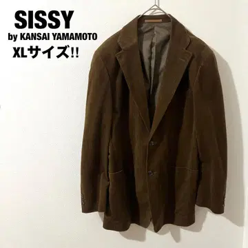 야마모토 간사이 테일러드 자켓 코듀로이 브라운 빅 사이즈 XL