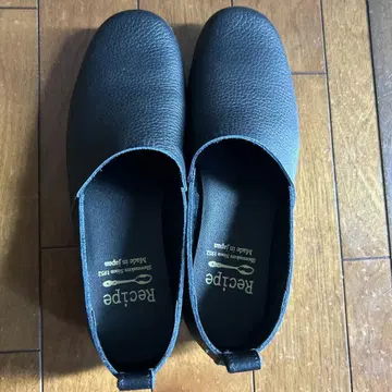 새상품 레시피 레시피 신발 로퍼 모카신 슬립온 블랙 검정