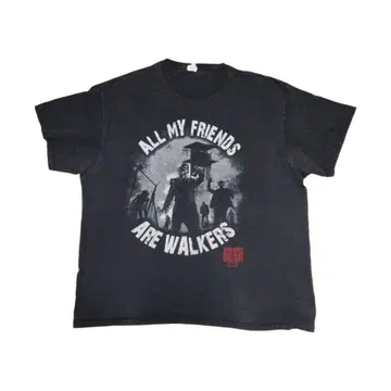 WALKING DEAD 워킹 데드 프린트 티셔츠 2XL 페이드