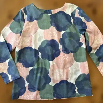 marimekko 꽃무늬 긴팔 셔츠 블라우스 상의 36