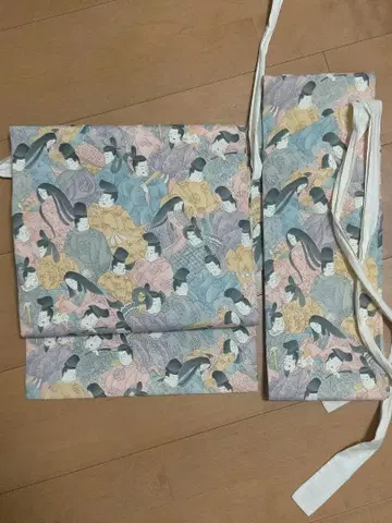 헤이안 인물 무늬 오비