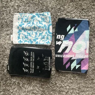 GLAY 머플러 타월 3개 세트