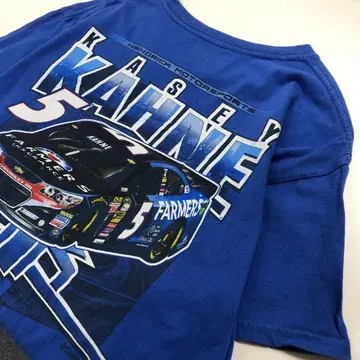 NASCAR 레이싱 티셔츠 블루 남성용 L
