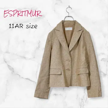 ESPRITMUR 자켓 베이지 라메 L 오피스 캐주얼 구제 의류