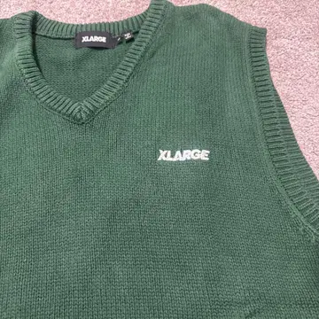 XLARGE STANDARD LOGO KNIT VEST 그린 그린