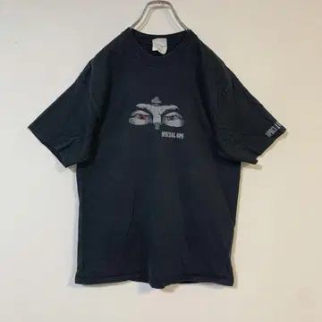 SPECIAL 밀리터리풍 티셔츠 닌자풍 그래픽 블랙 USA 구제 의류