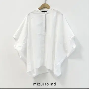 mizuiro ind 미즈이로 인드 스탠드 카라 코쿤 셔츠