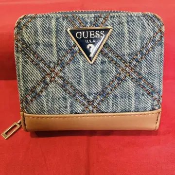 GUESS 게스 데님 접이식 지갑 중고