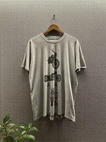 Custom moter print Tee 바이커