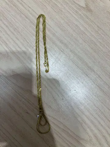 골드 물방울 펜던트 목걸이