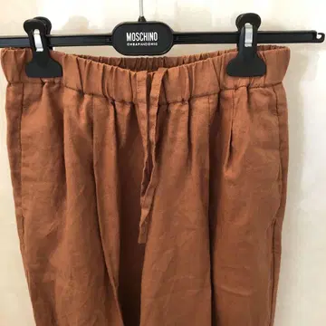 무인양품 린넨 아라이자라시 이지 와이드 팬츠 XS(SS) 다크 오렌지