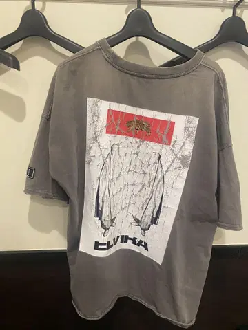 ELVIKA 그레이 티셔츠 ELV NYC