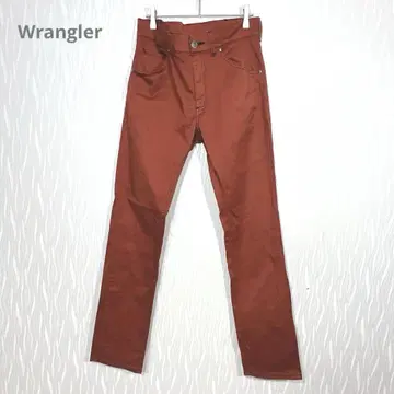 Wrangler (랭글러) 레드 청바지 데님 팬츠 슬림 스트레치