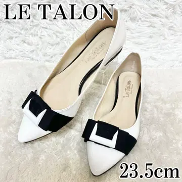 LE TALON 루탈론 플랫 펌프스 흰색 화이트 23.5cm