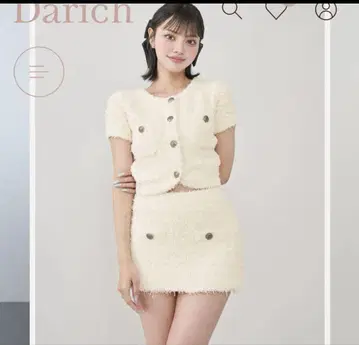 Darich 컬러 트위드 니트 셋업