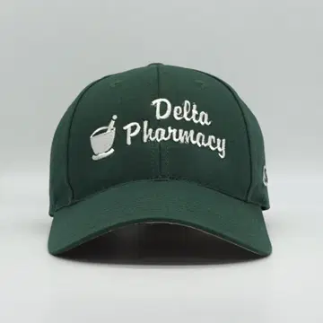 Delta Pharmacy 약국 기업 자수 캡 구제 의류 그린