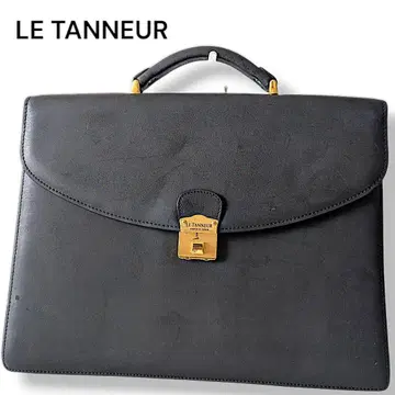 LE TANNEUR 루타누아 핸드백 비즈니스 백 블랙 가죽