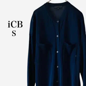 새상품급 iCB 크루넥 롱 가디건 밑단 슬릿 벨트 포함 S