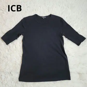 iCB [세탁 가능] 4x2 리브 풀오버 블랙 M