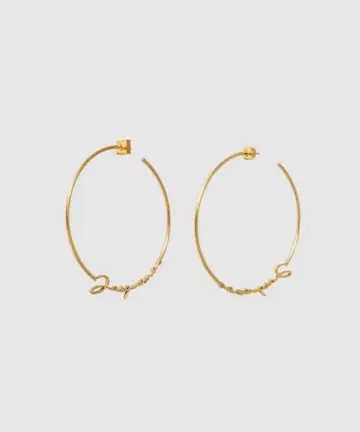 Jacquemus 골드 후프 귀걸이