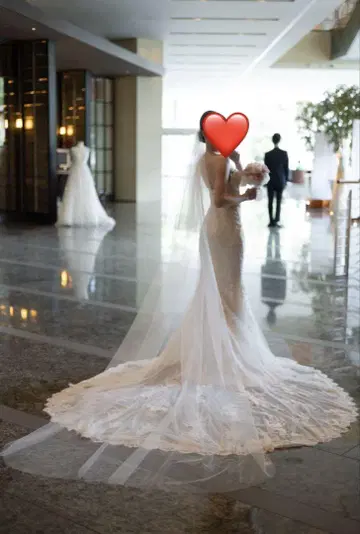 웨딩 베일 롱 3미터