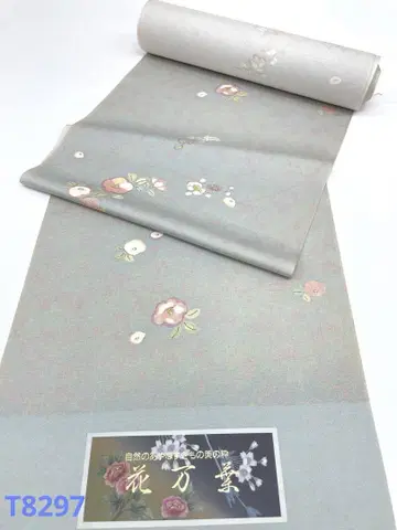 코몬 금색 샛별무늬 순수 실크 옷감