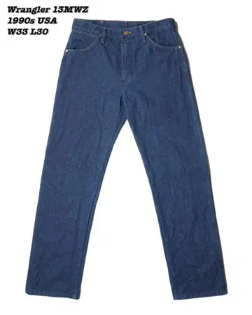 Wrangler 13MWZ 데님 팬츠 미국 1990년대 W33