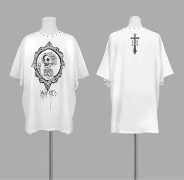 정품 DimMoire Baby Skull BIG T 화이트