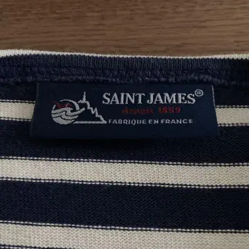 JAMES 스트라이프 긴팔 티셔츠 네이비/화이트