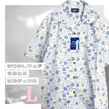 오키나와 한정판 포켓몬스터 피카츄 카리유시 의류 L 사이즈