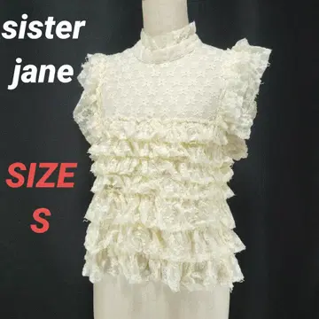 sister jane 시스터 제인 레이스 블라우스 티어드 시스루
