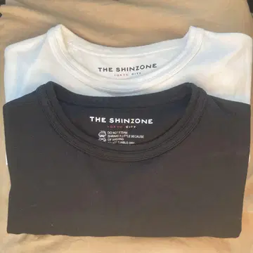 SHINZONE 신존 크루넥 티셔츠 2개 세트 화이트 블랙
