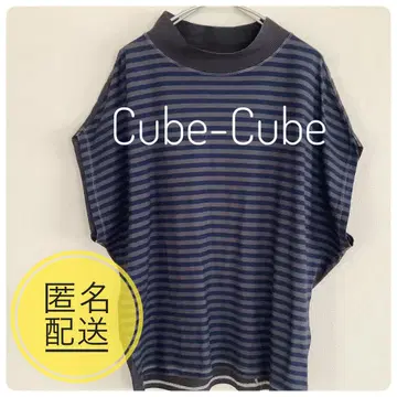 센소유니코 cube-cube 큐브 큐브 보더 컷 티셔츠 L