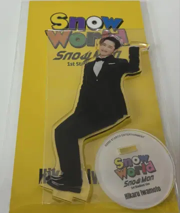 미사용 SnowMan SnowWorld 이와모토 테루 아크릴 스탠드
