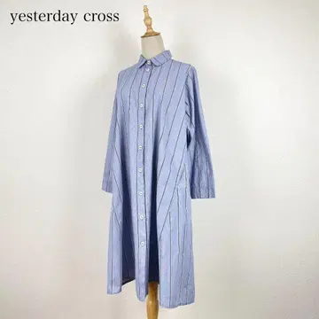 yesterday cross 코튼 하우스 아야 스트라이프 원피스