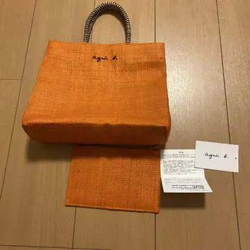 agni b. 오렌지 토트백