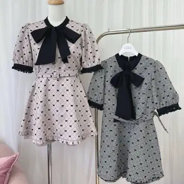 evelyn 리본 올인원 핑크