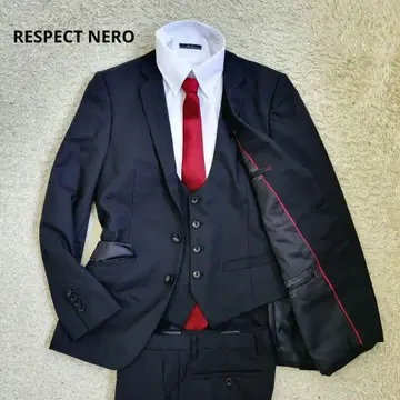 RESPECTNERO Platinum 3피스 수트 셋업 블랙 M