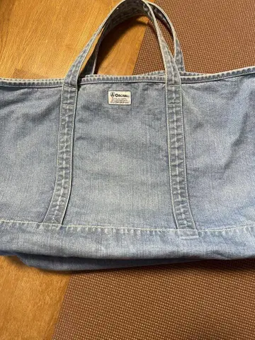 오르치발 데님 토트백 대