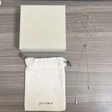 crewre 멀티 웨이 드롭 목걸이 실버