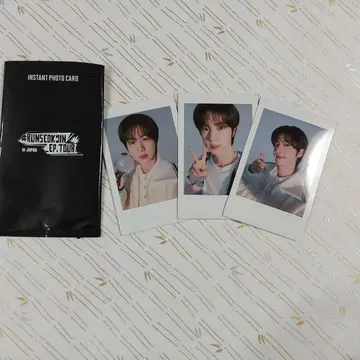 BTS JIN RUNSEOKJIN 일본 한정판 인스턴트 사진 3장