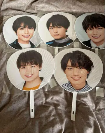 나니와 단시 오니시 류세이 부채 세트