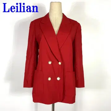 Leilian 레리안 더블 버튼 테일러드 자켓 레드 7 C1315