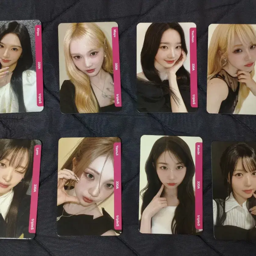 triples Concert Object 330A 8 cards physical + qr set on