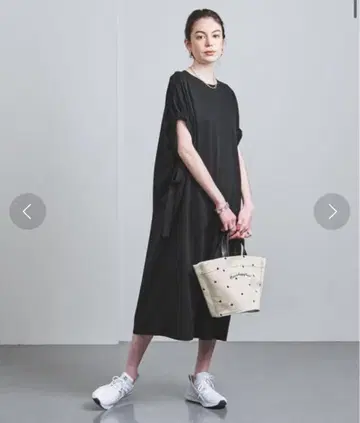 유나이티드 애로우즈 UBCC PONTE 개더 원피스