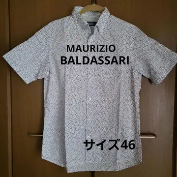 MAURIZIO BALDASSARI 반팔 꽃무늬 셔츠 46 사이즈